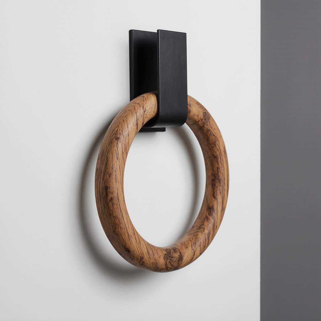 Cedar + Steel Towel Ring