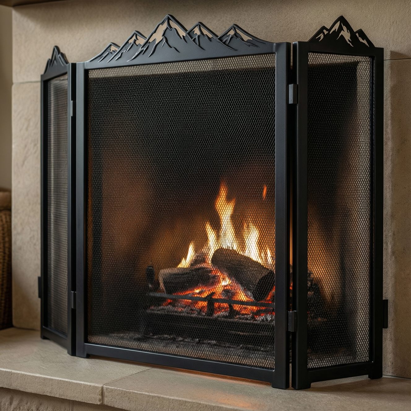 Custom Fireplace Screen (48"W)