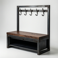 Entryway Storage Bench + Coat Rack