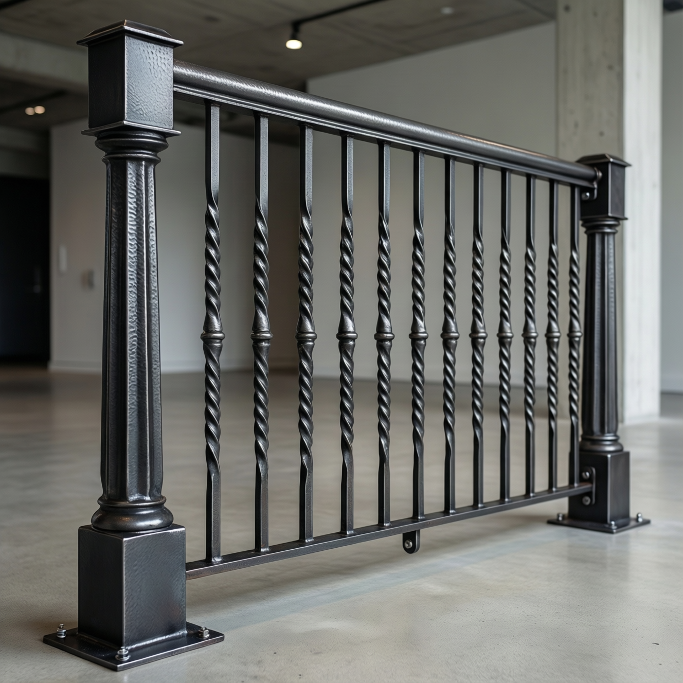 Hand-Forged Stair Railing System (10 ft kit)